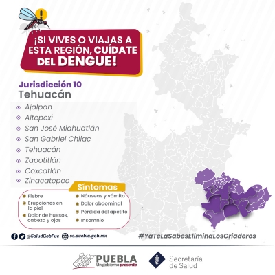 Suma Puebla Un Nuevo Caso De Dengue: Salud